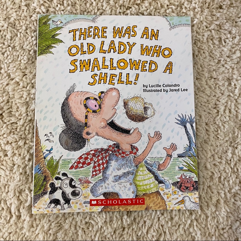 There was an old lady who swallowed a shell!